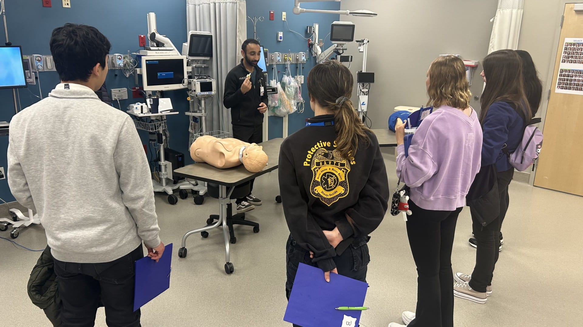 Students learn Narcan training at a training at Lehigh Valley Health Network.