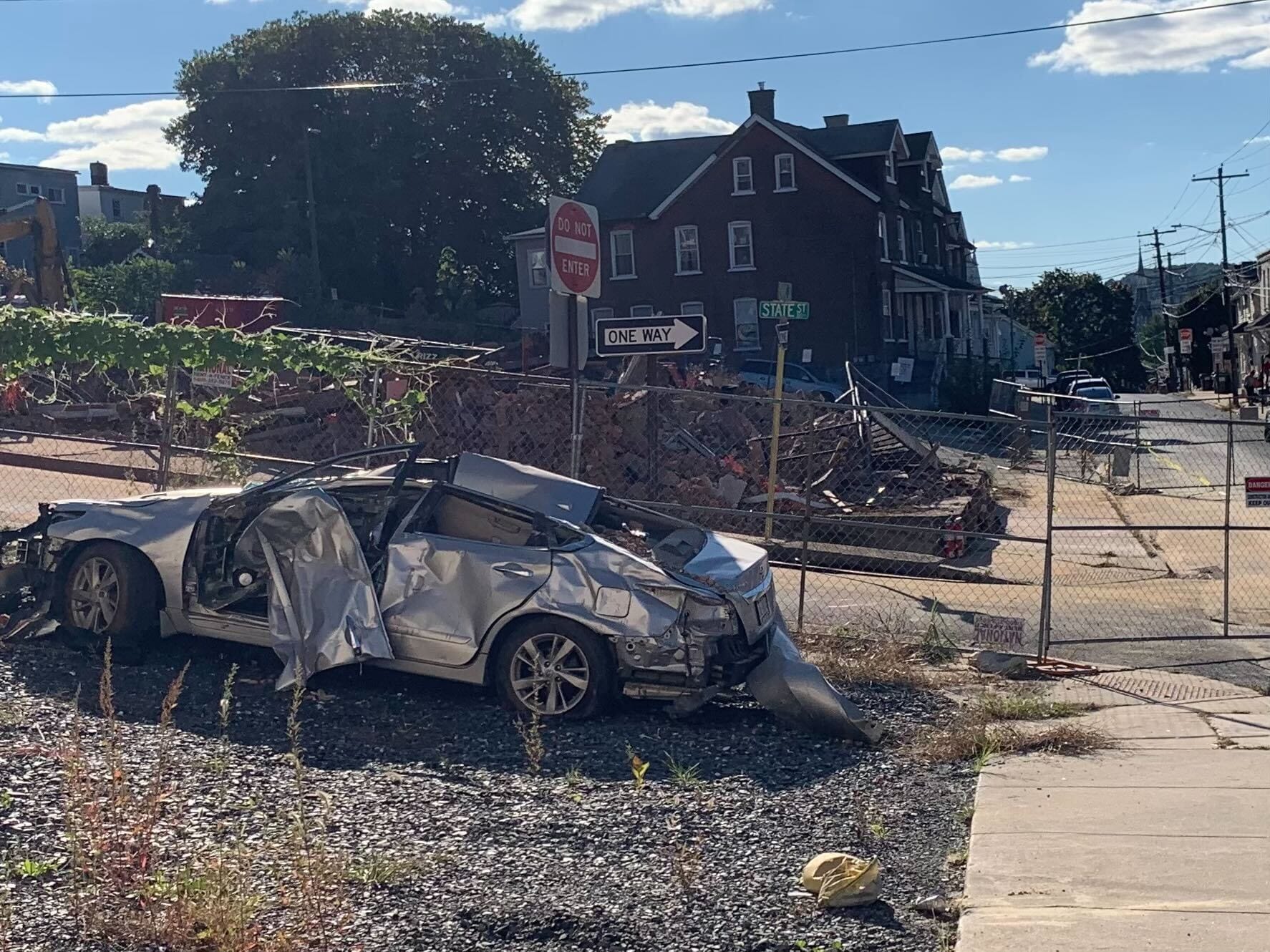 An empty lot Saturday at 946 Evans Street following the demolition of the former Casa Blanca nightclub.