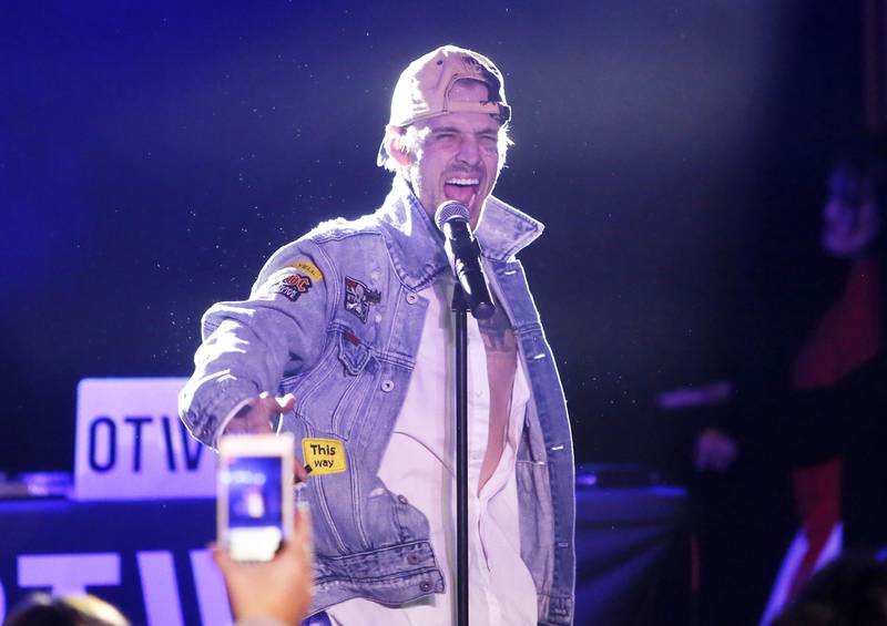 Former 'tween singer Aaron Carter performed at Easton's One Centre Square in December 2019