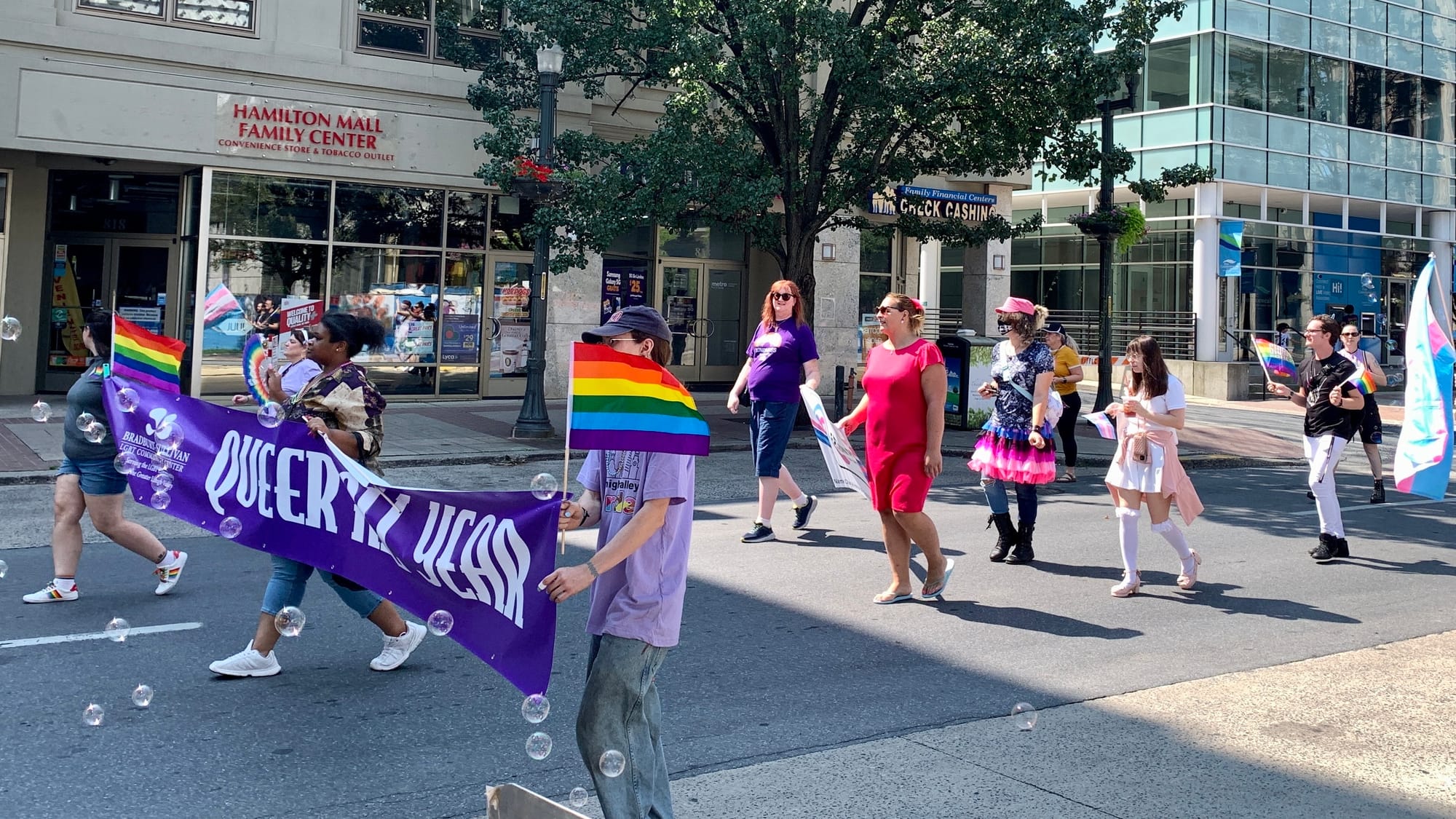 People march at the Pride Parade.