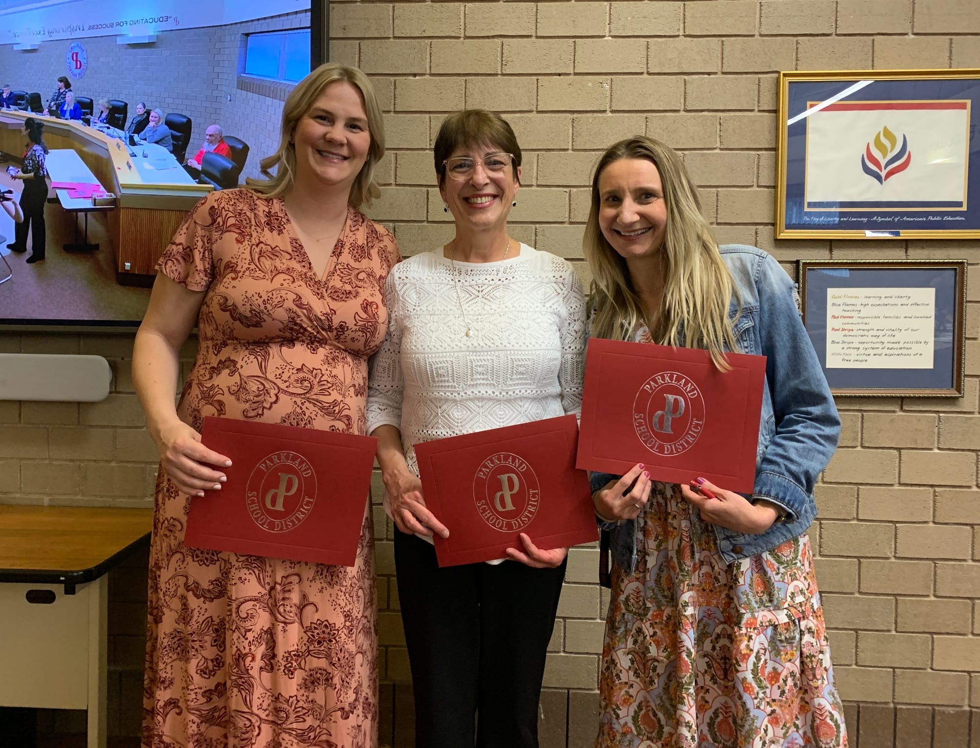 The board recognized district educators who won Pennsylvania Association of Family and Consumer Science’s 2023 Standards for 