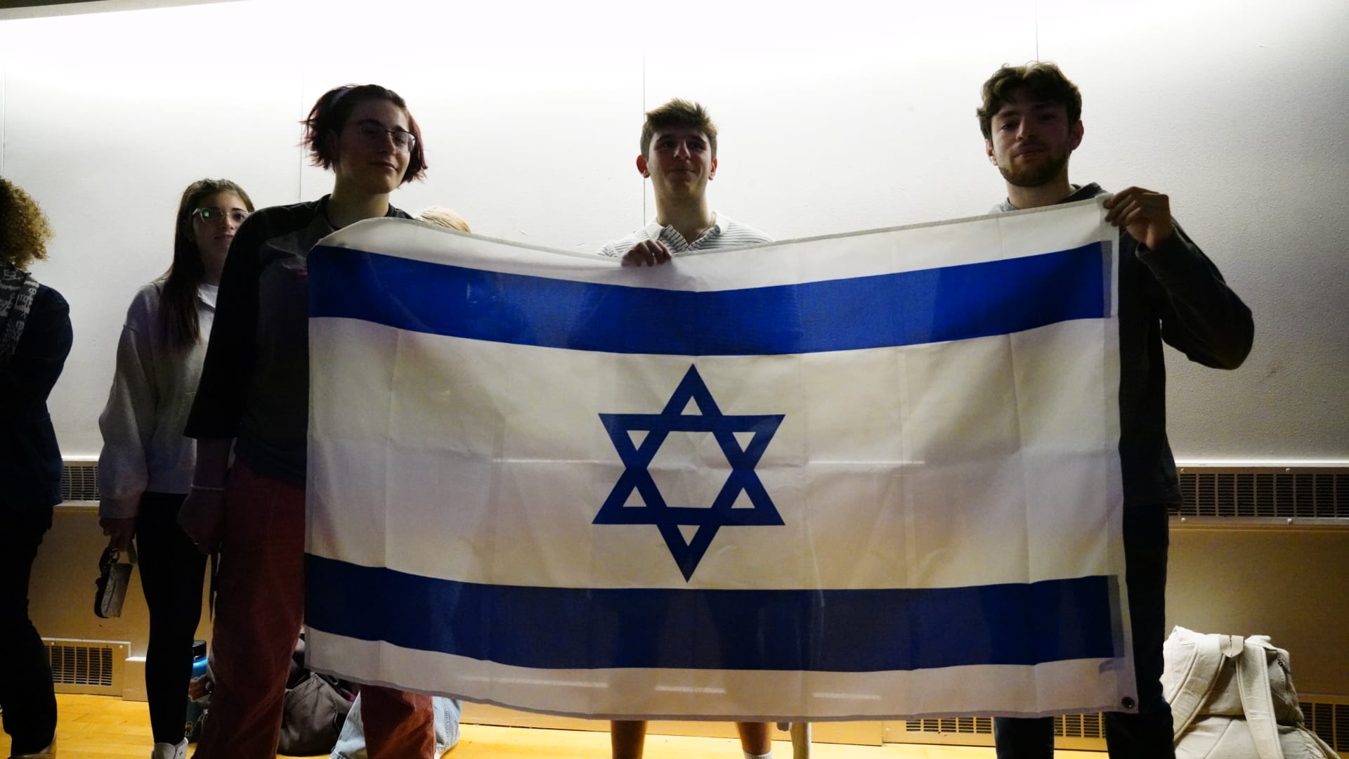 Hundreds of area residents gathered for solidarity during a vigil for Israel at the Jewish Community Center of the Lehigh Val