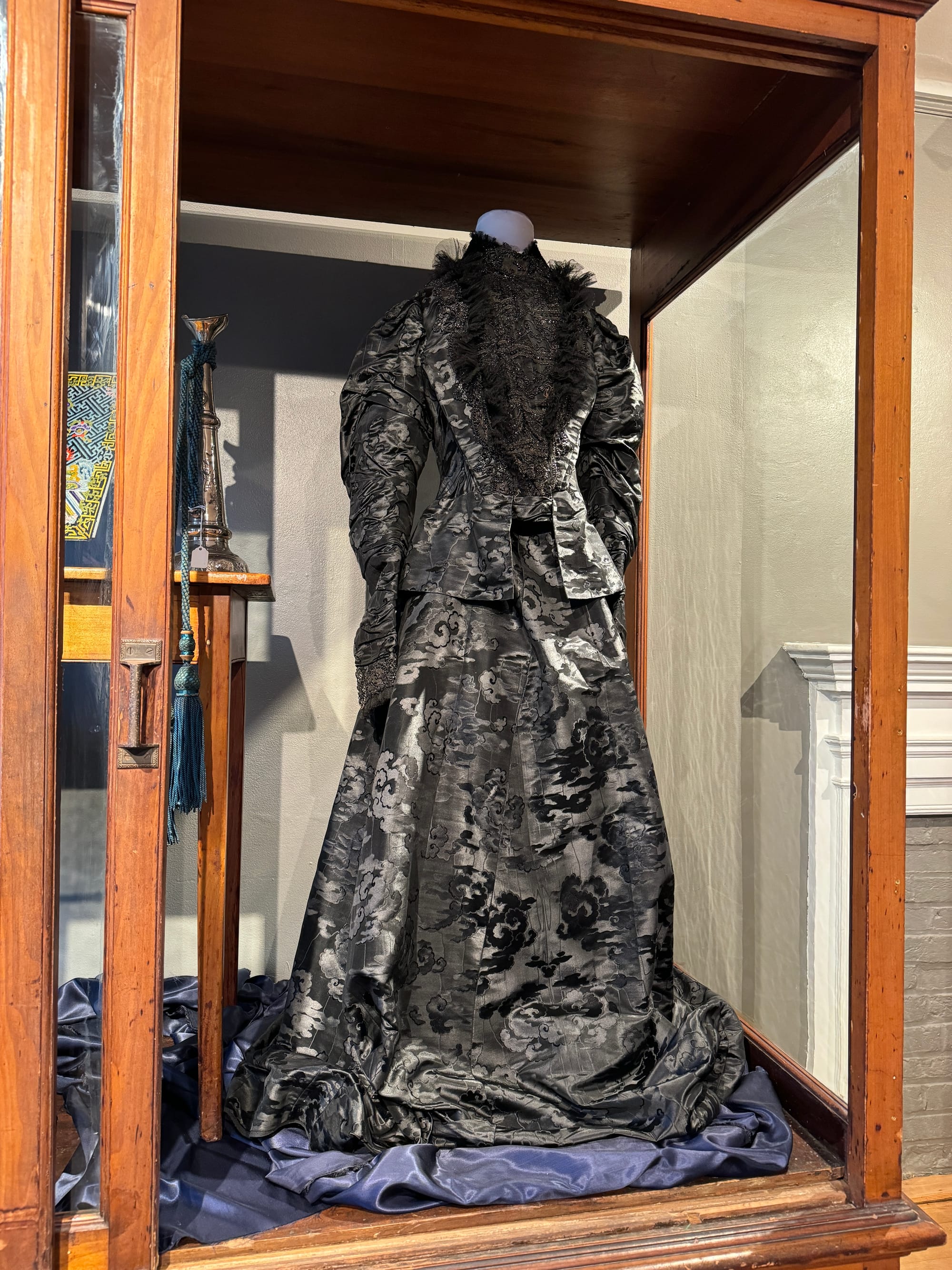Items in the silk exhibit in Bethlehem museums