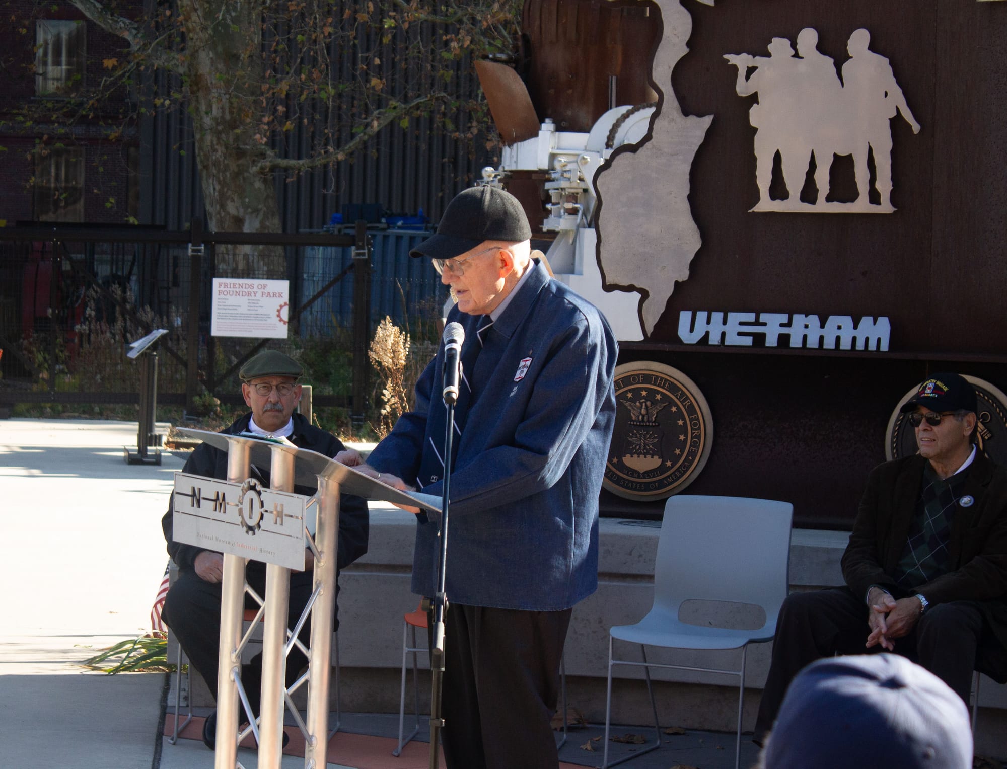 Hank Barnette began his speech saying: "we are the land of the free, because of the brave."