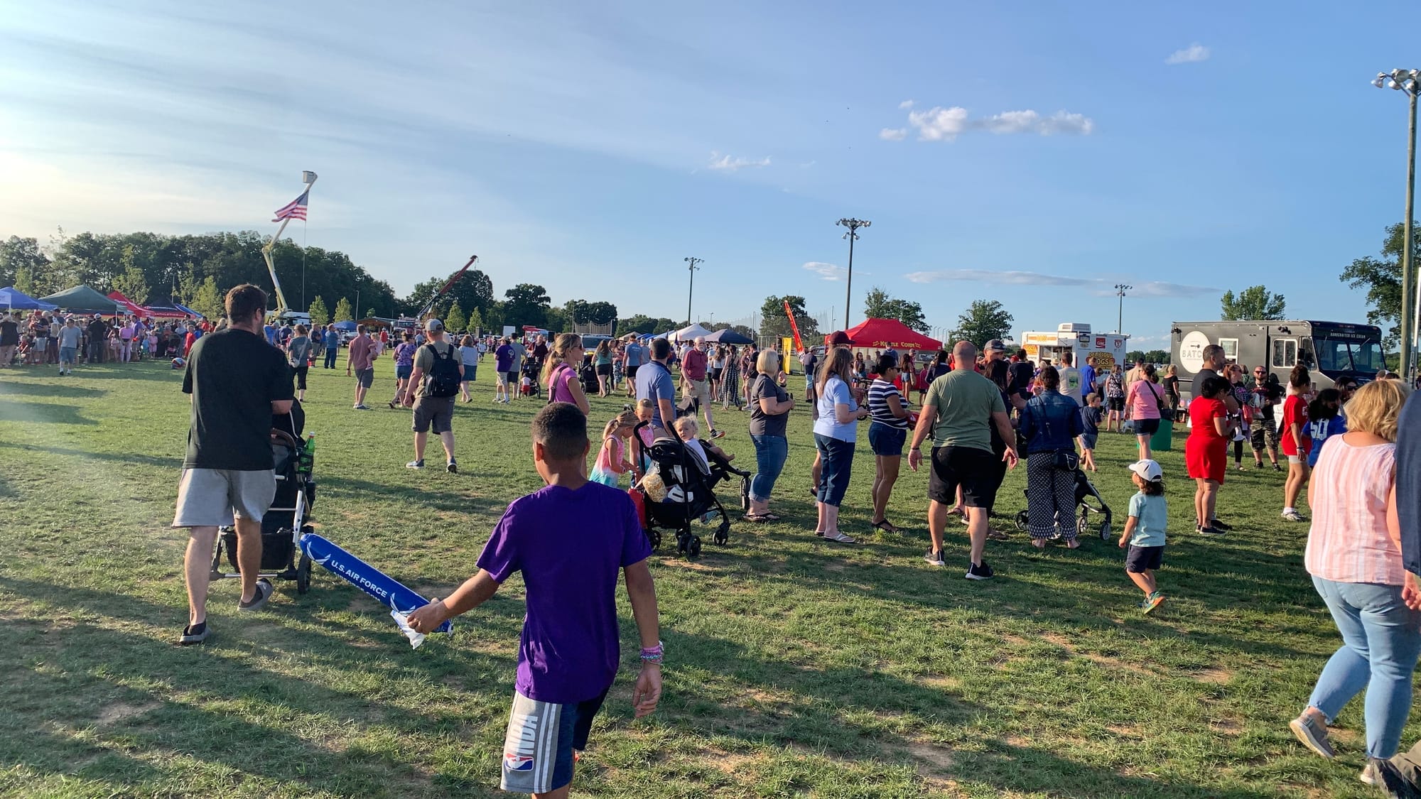 The crowd at Upper Macungie's National Night Out event.