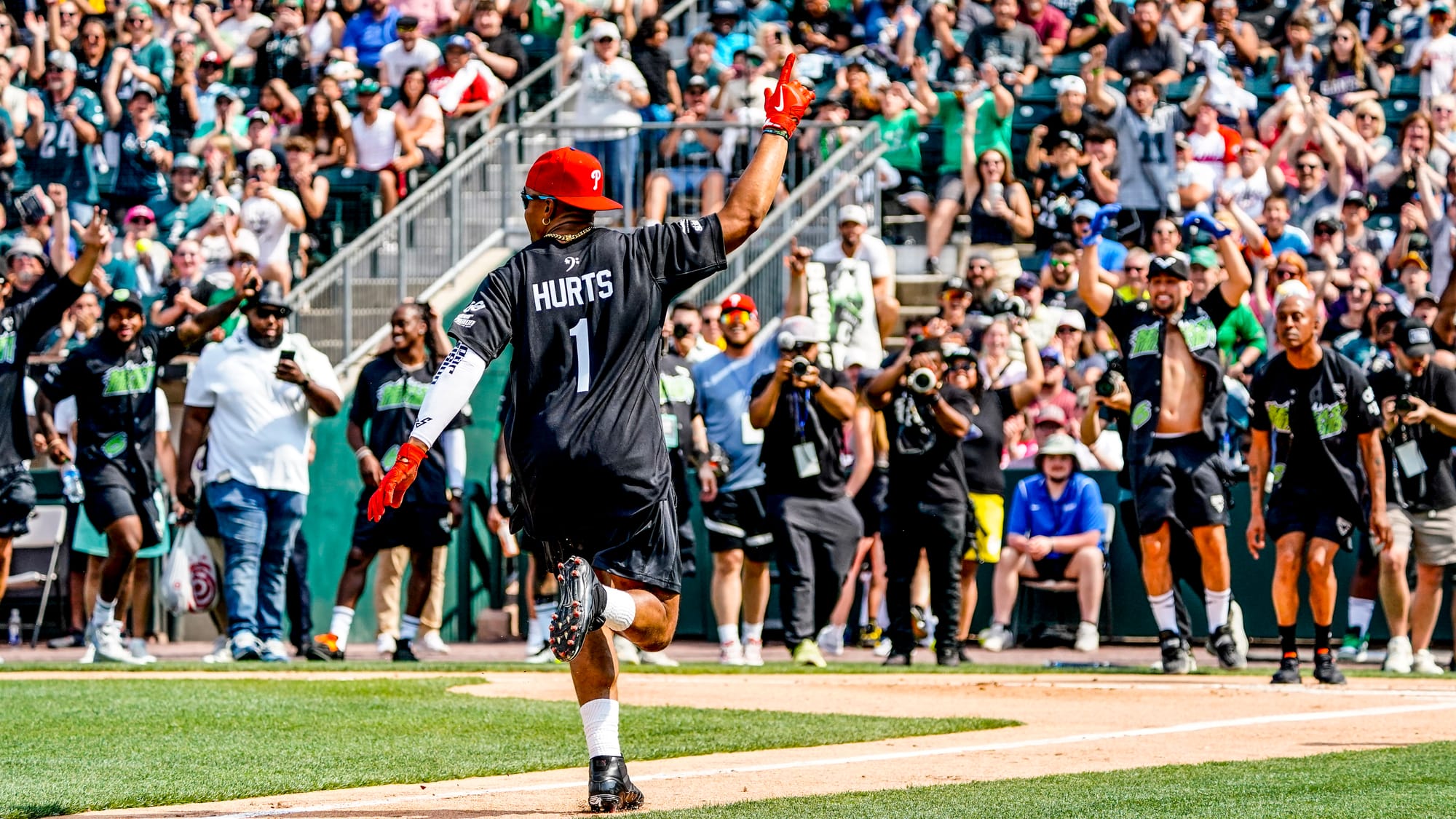 The 2nd annual DeVonta Smith Celebrity Softball Game was held at Coca-Cola Park in Allentown on Saturday, June 10, 2023. It i