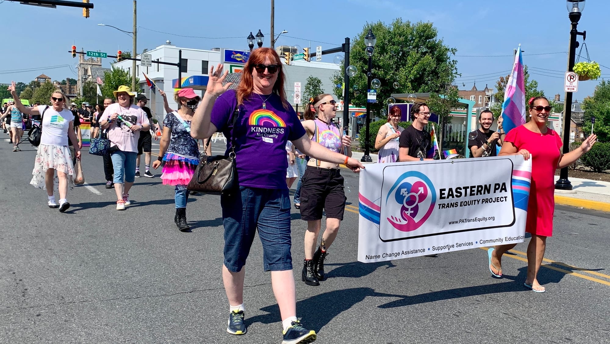 The Eastern PA Trans Equity Project at the Pride Parade.