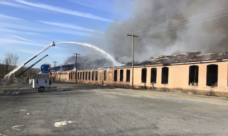 The warehouse fire on Lehigh Drive in West Easton occurred April 4, 2023
