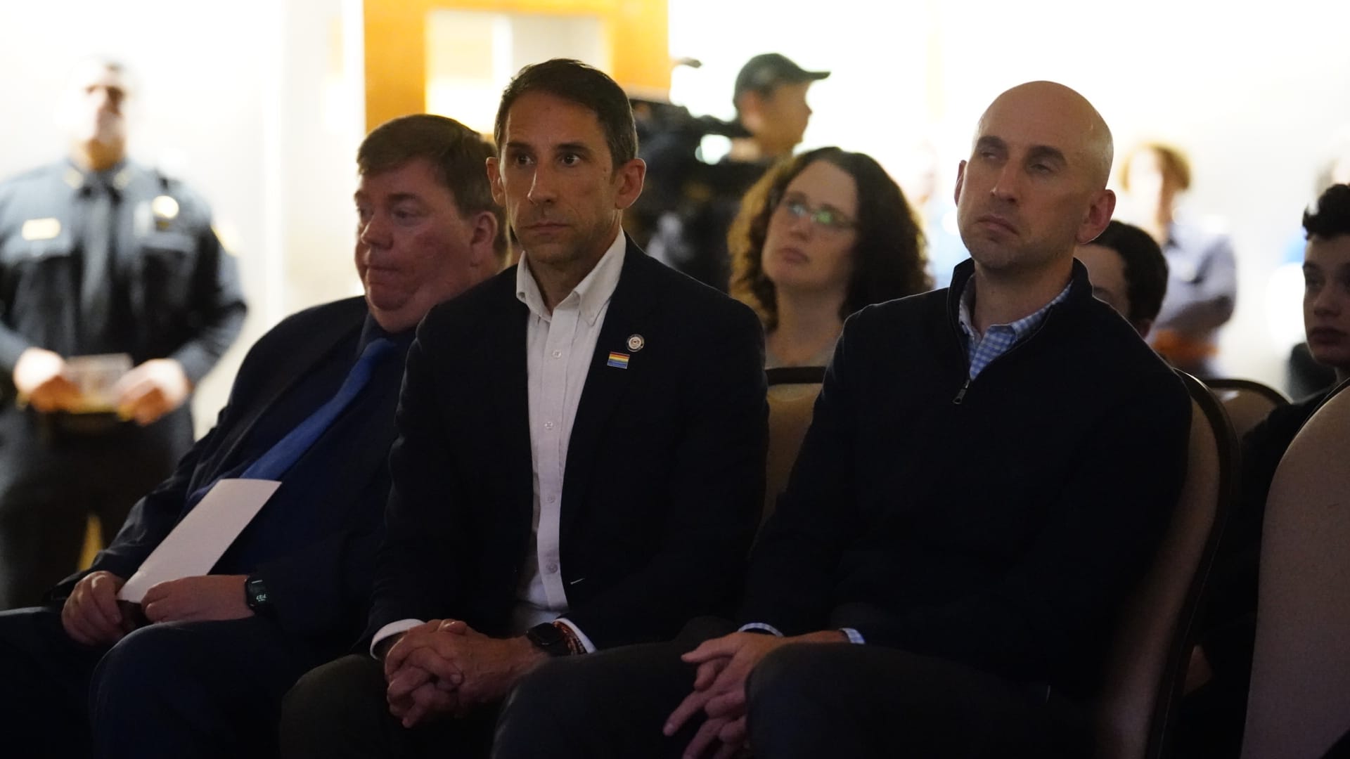 Hundreds of area residents gathered for solidarity during a vigil for Israel at the Jewish Community Center of the Lehigh Val