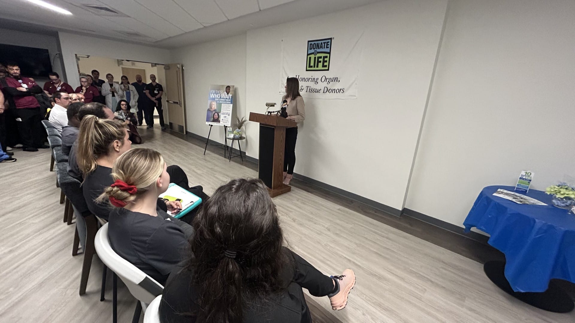 St. Luke's held an event to recognize Donate Life Month.