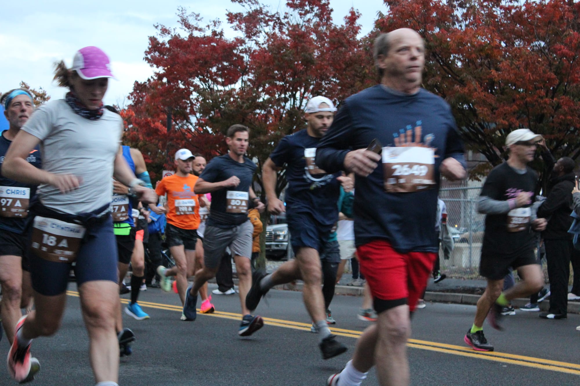 Runners at the Bethlehem Running Festival's first day.