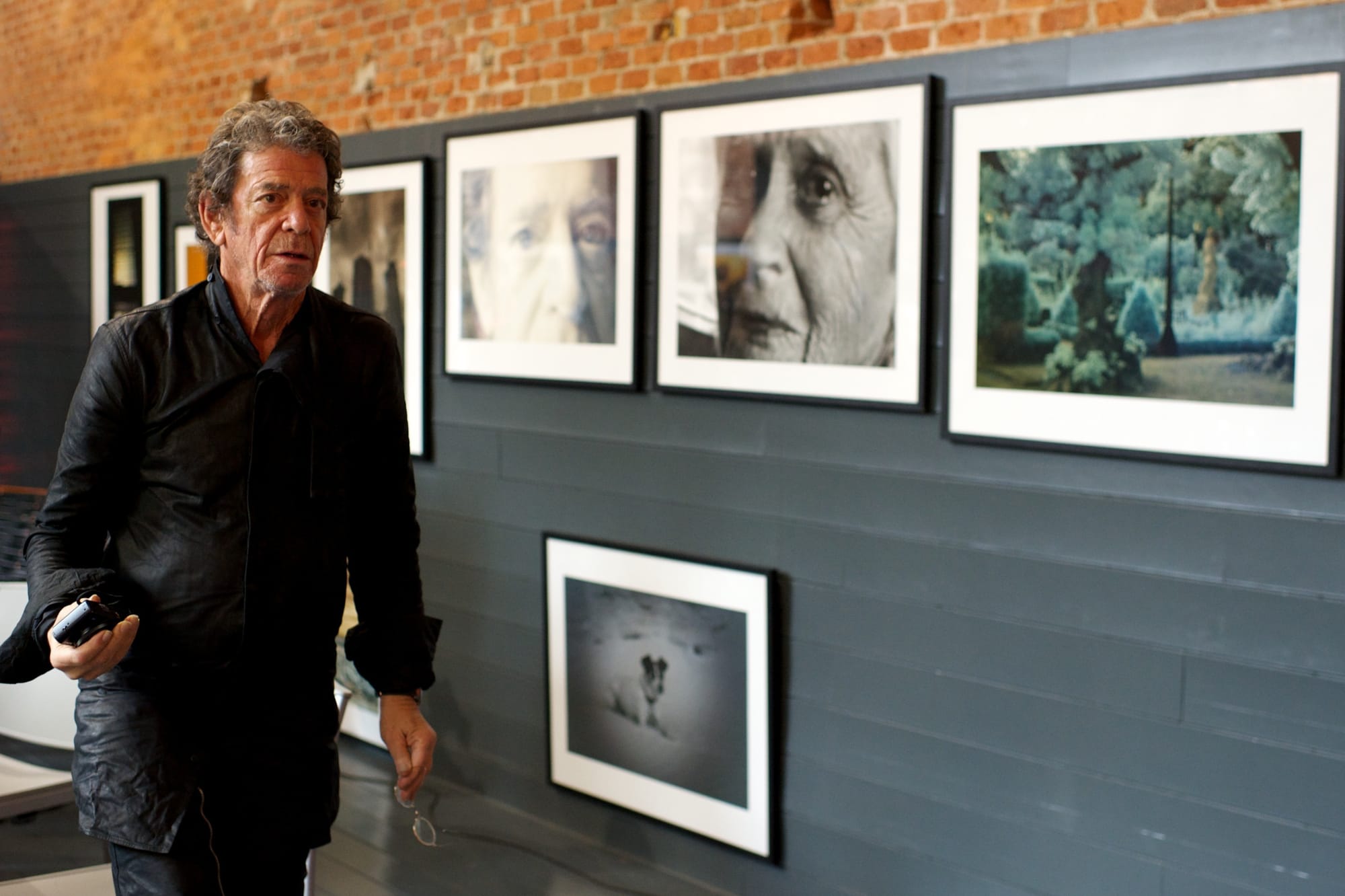 Reed presents his photography exhibition at the Matadero cultural center in Madrid on Nov. 16, 2012.