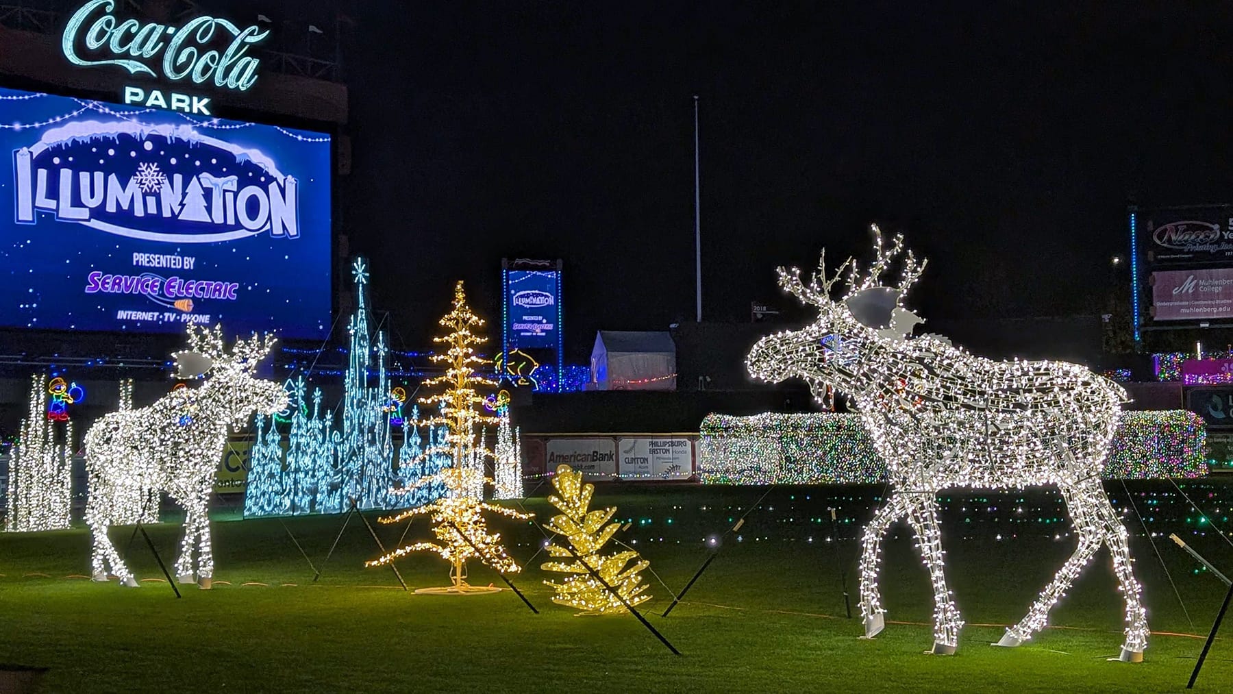 Illumination now includes 1.5 million lights in its second year at Coca-Cola Park.