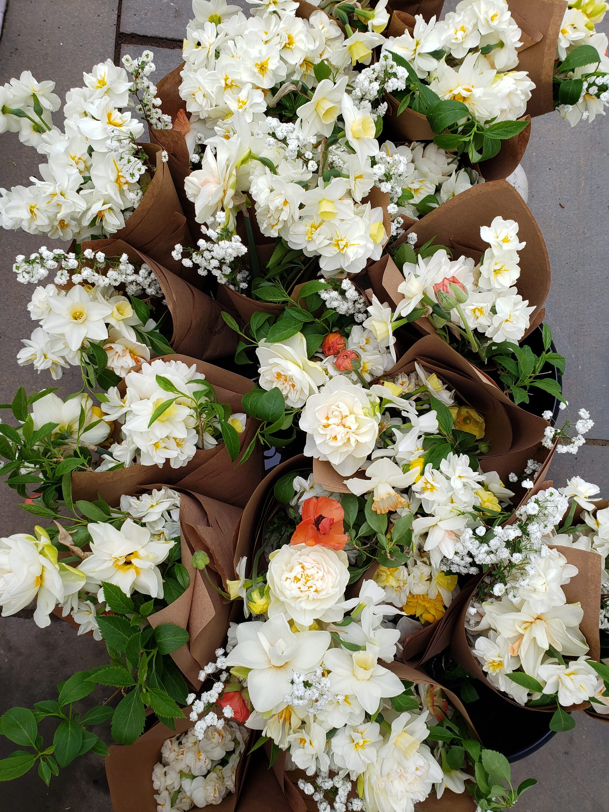 Flower CSA bouquets from Rising Hill Farm in Quakertown.