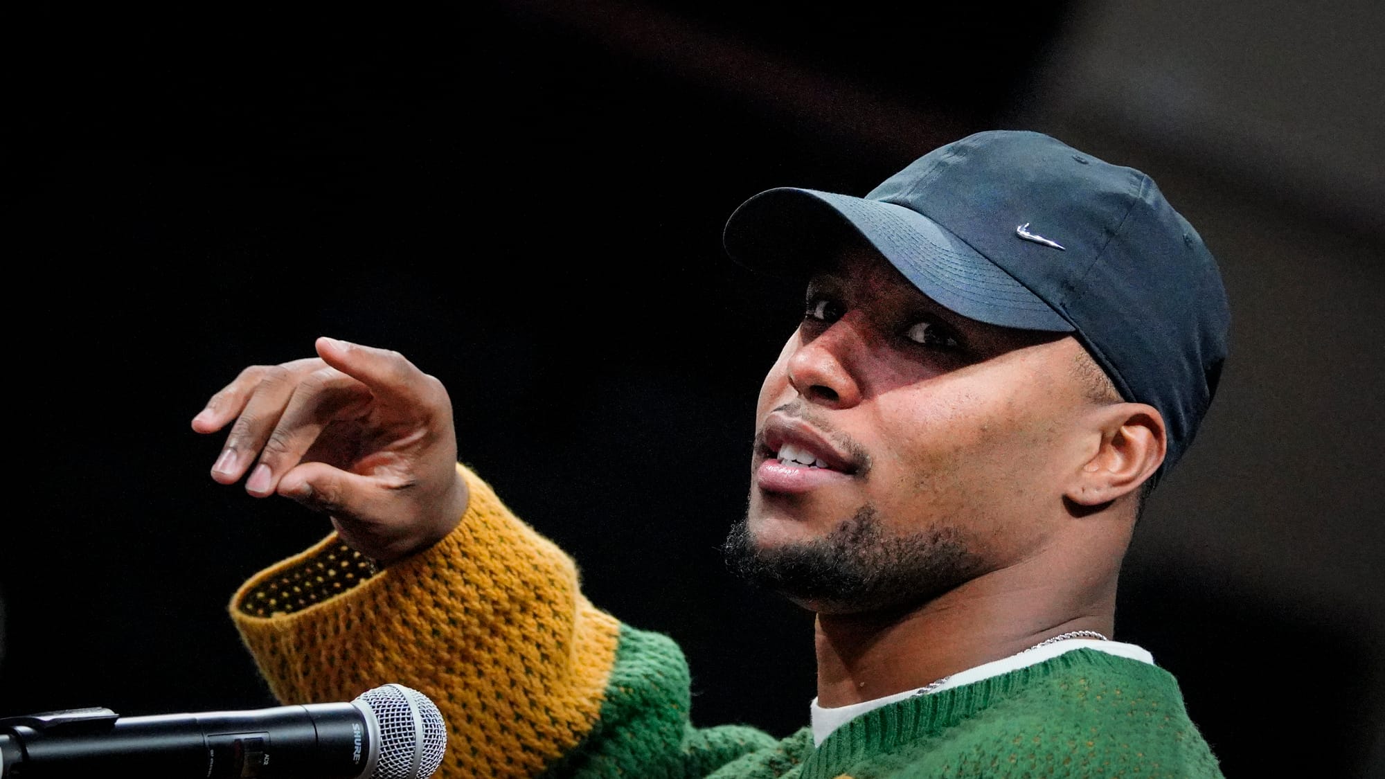 A Lehigh Valley celebration for Philadelphia Eagles running back Saquon Barkley was held at PPL Center in Allentown, Pa. on S