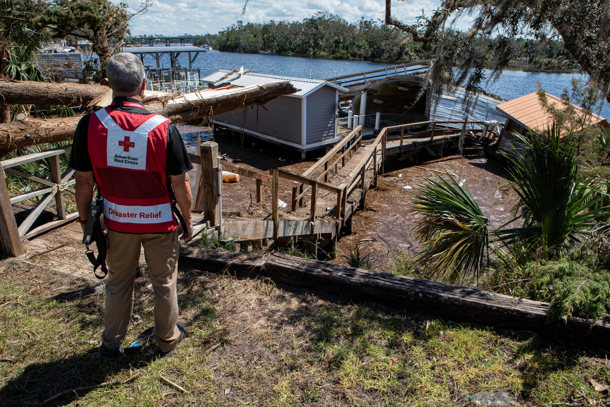 Red Cross volunteers, including those from the Lehigh Valley, are in Florida helping with Hurricane Helene relief efforts.