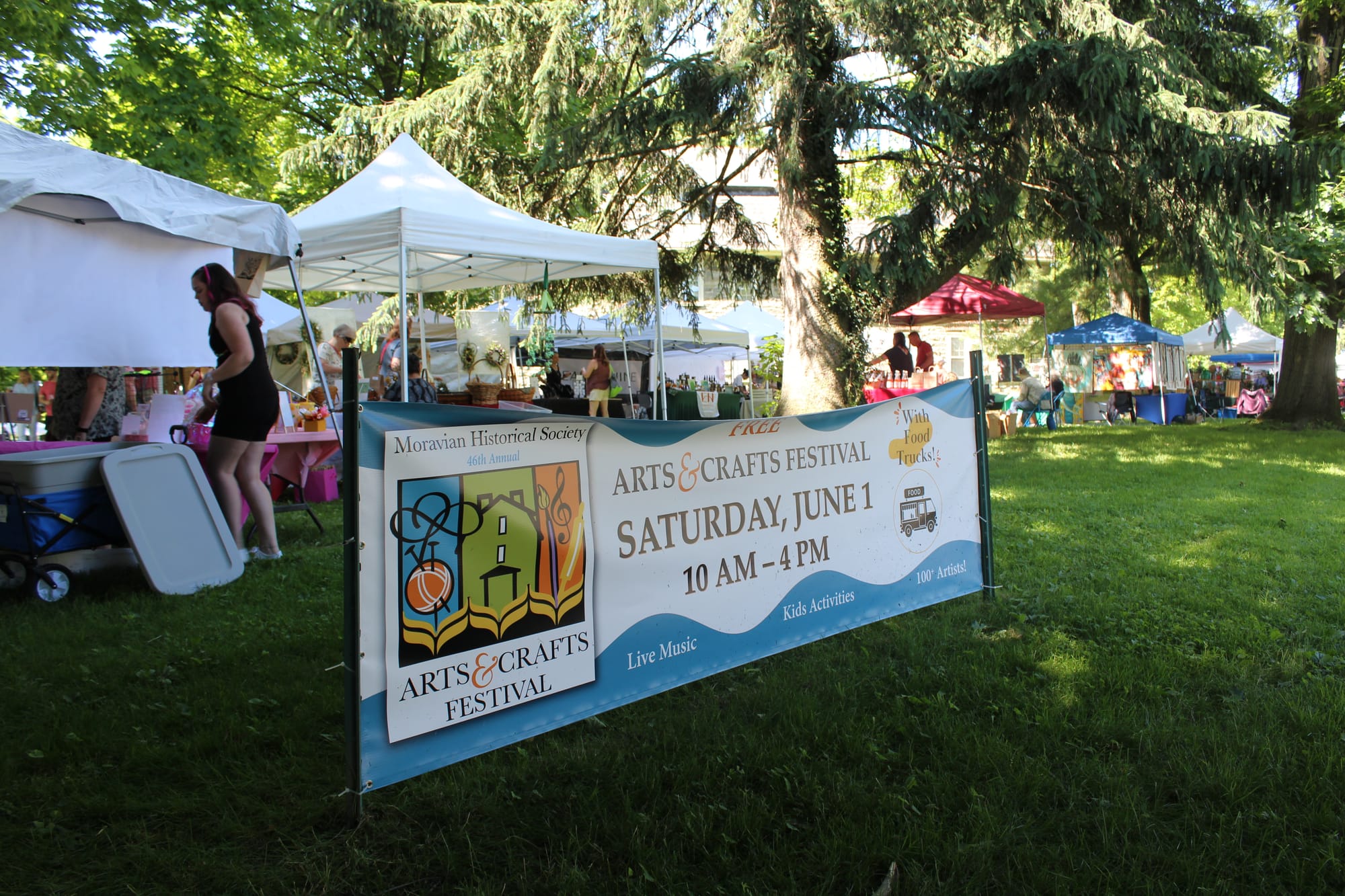 46th Annual Arts & Crafts Festival brought many visitors to the lawn of the Moravian Historical Society in Nazareth