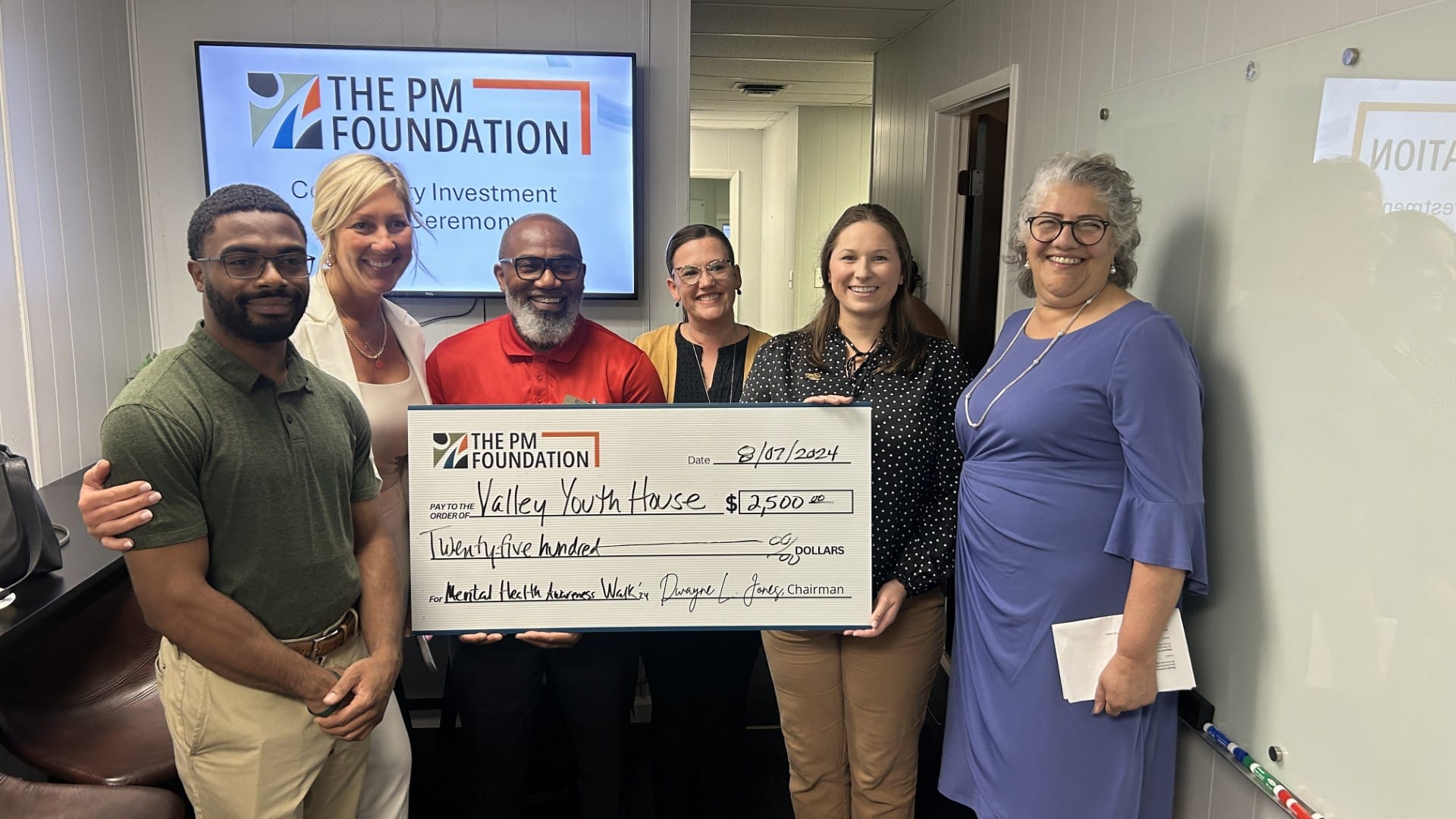 PM Foundation with Emily Connors Henry, Kristen Walsh of Valley Youth House.