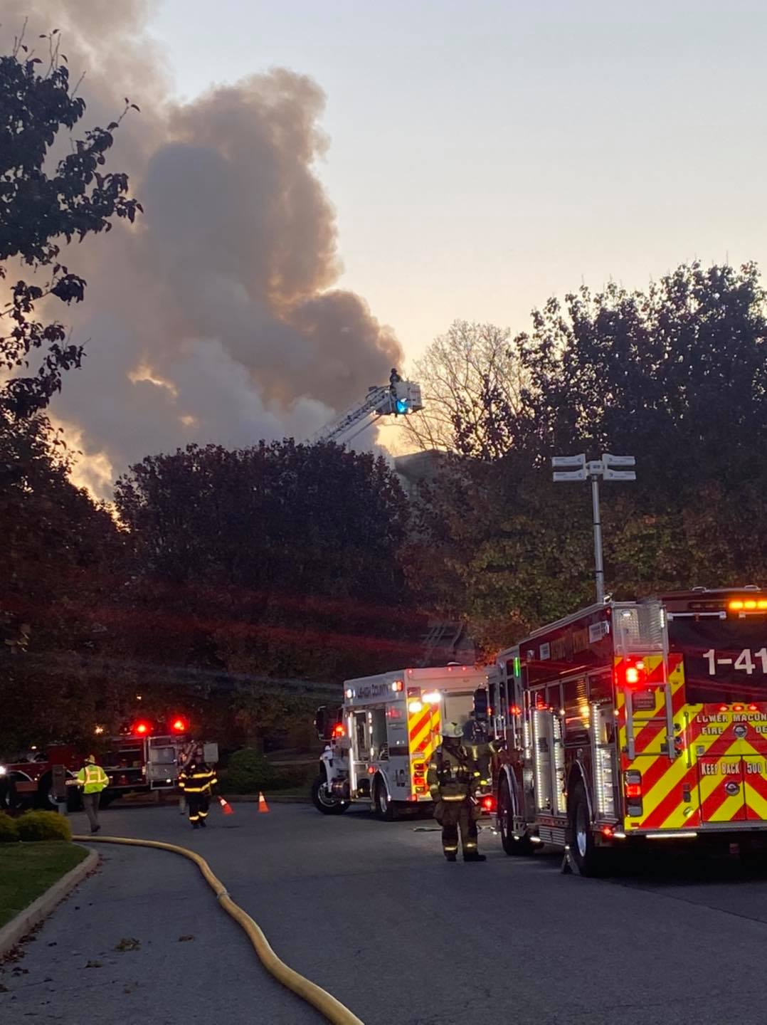 The scene of the 3015 Barrington Lane fire on Nov. 16, 2021.