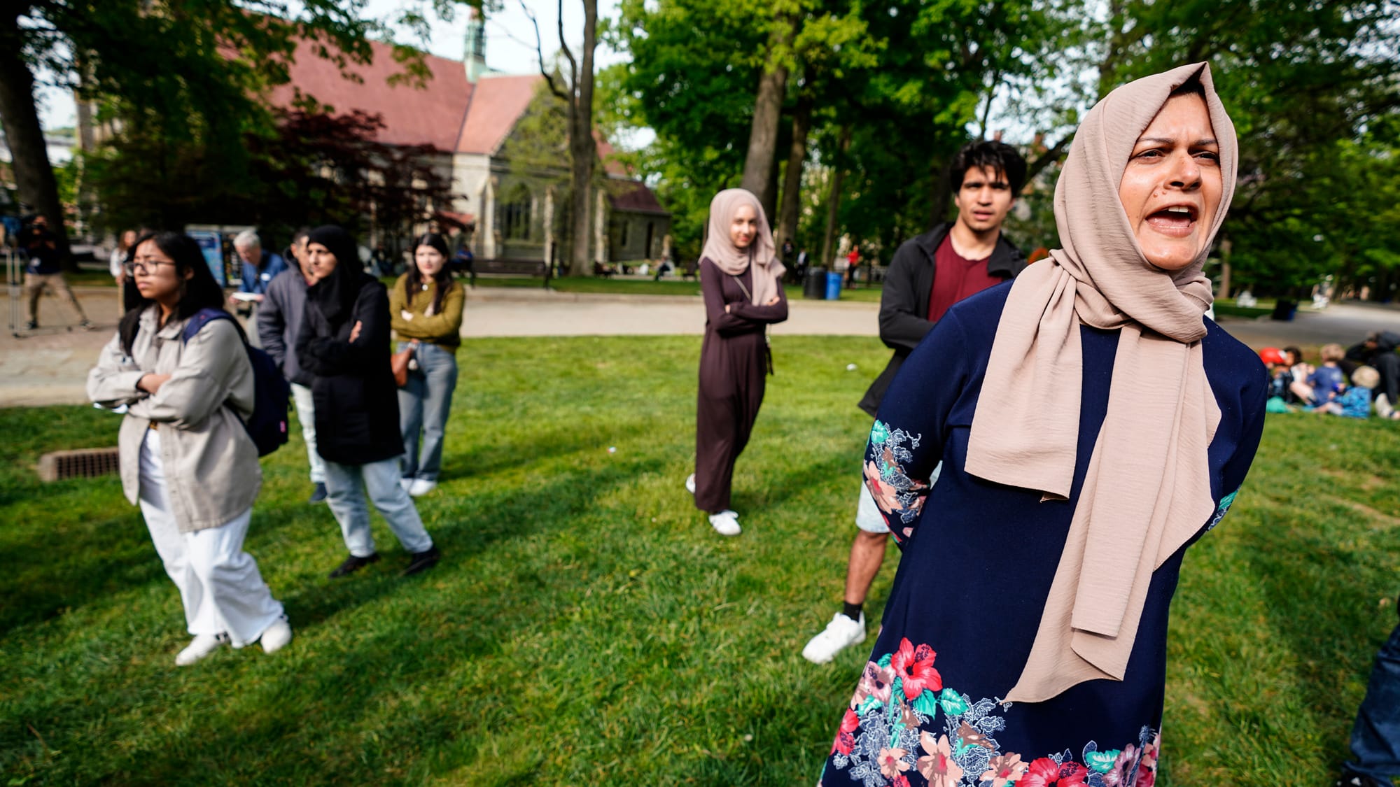 Student Political Action Coalition and Lehigh 4 Palestine hold a rally on the Lehigh University campus on Friday, May 3, 2024