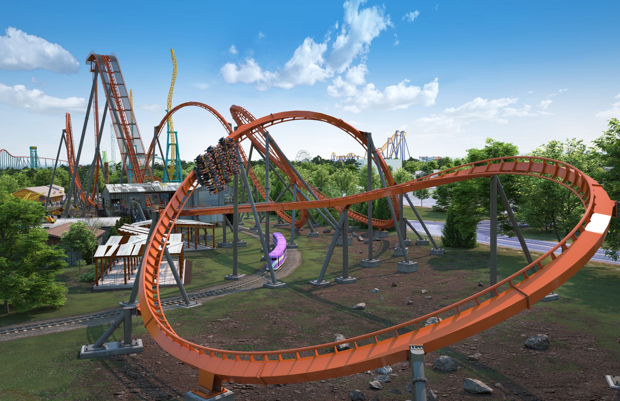 The Iron Menace roller coaster coming to Dorney Park in 2024.