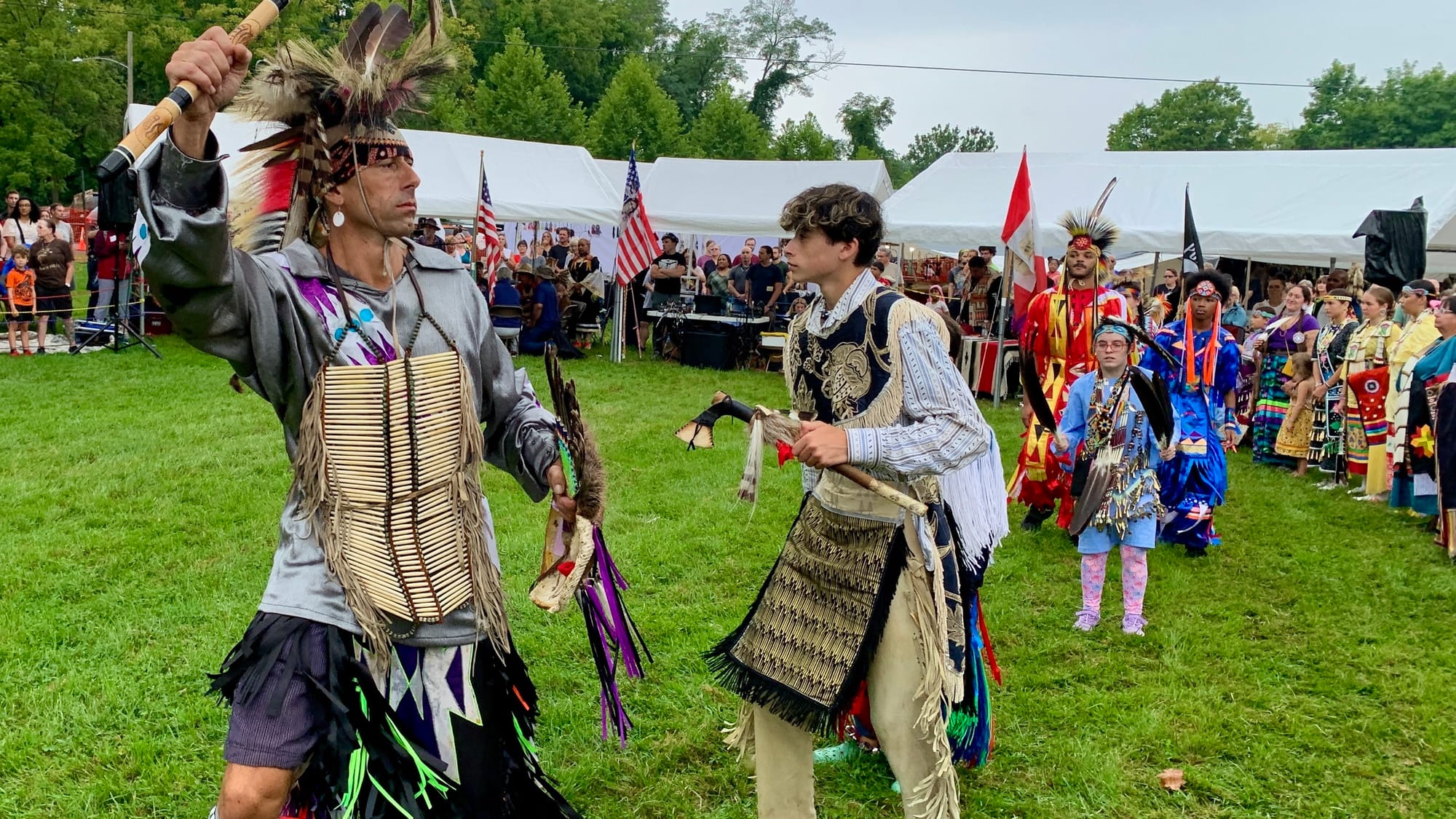 The Grand Entry at the Roasting Ears of Corn Festival.