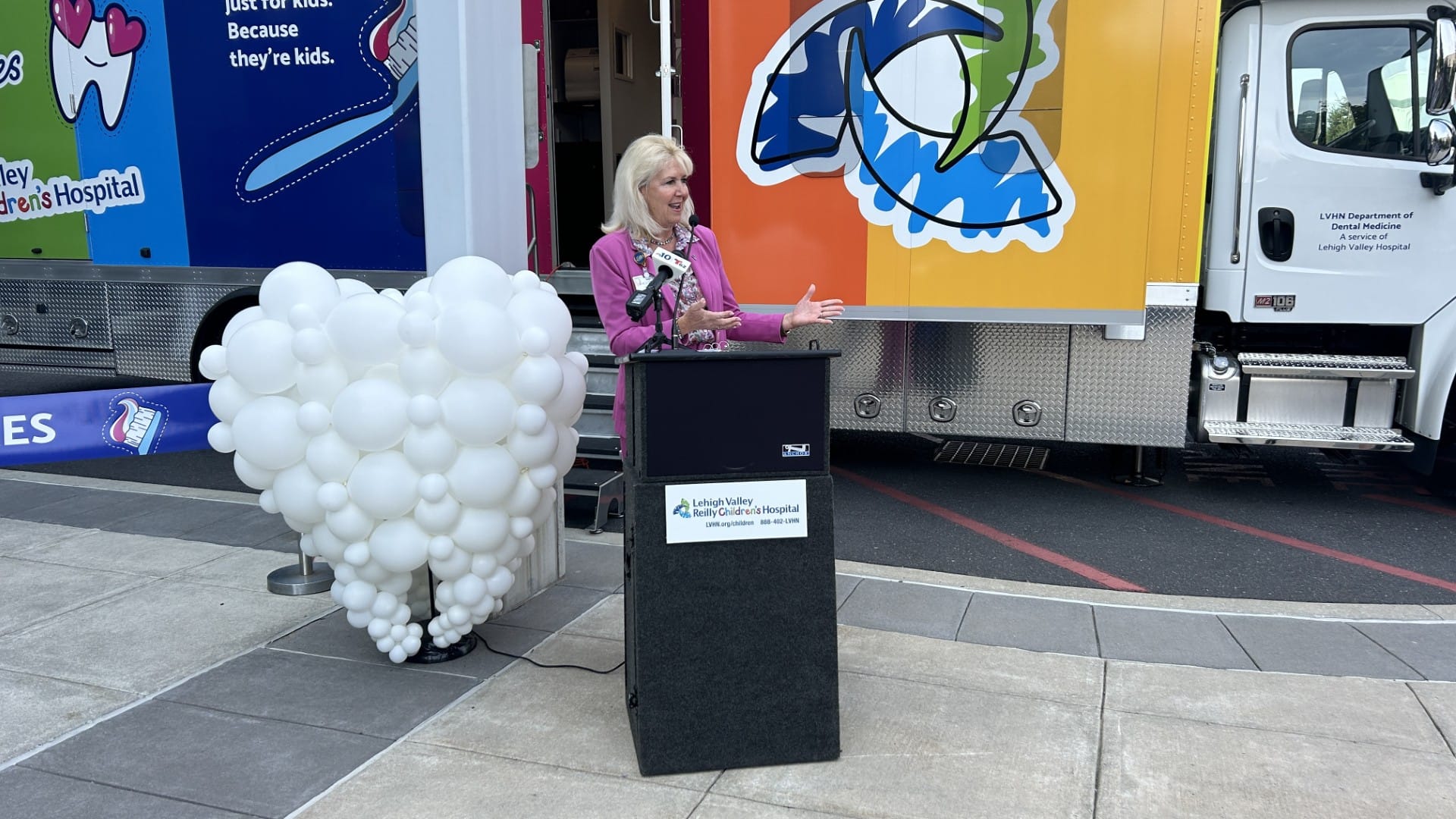 Lehigh Valley Health Network and Capital Blue Cross roll out new Miles of Smiles mobile dental unit in Lehigh Valley. The van