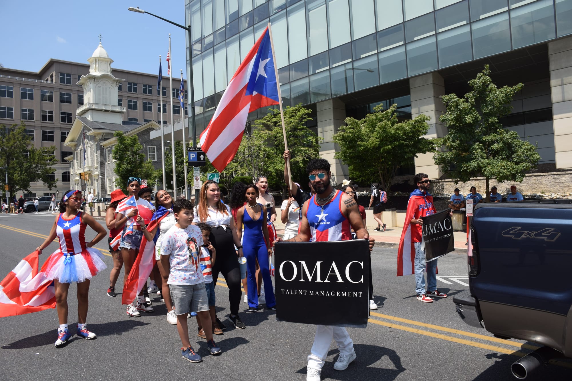 Models and staff from OMAC Talent Management were among the participants of the Puerto Rican parade and festival in Allentown
