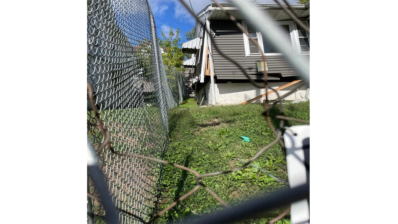 The home that once stood at 727 Wells Street in Morgantown, West Virginia. Bethlehem resident and WVU student Carly Grozier d