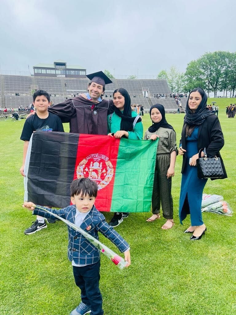 Rohullah Balkhi family photo after Lehigh graduation.