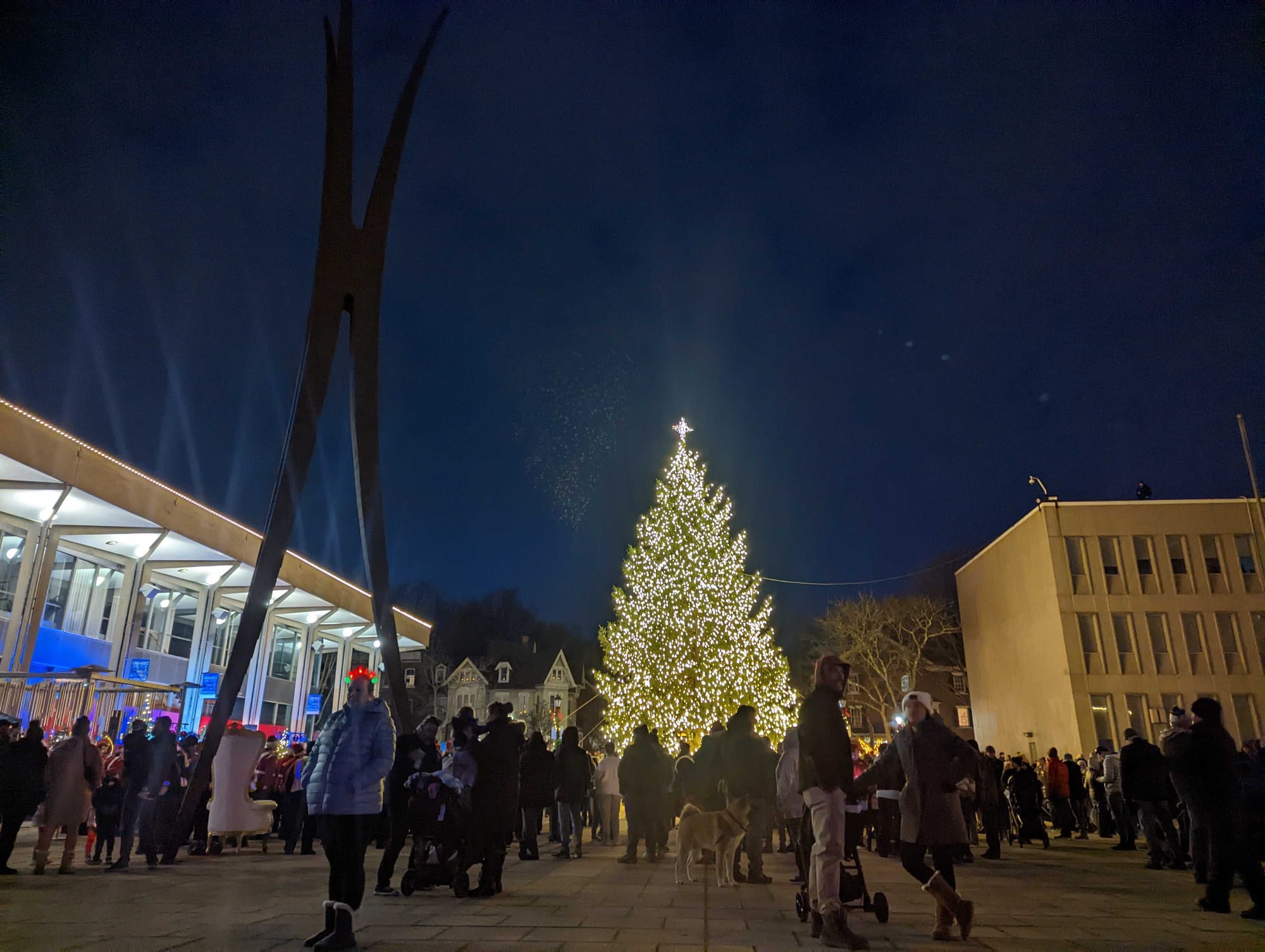 The Bethlehem Christmas Tree Lighting at Payrow Plaza.