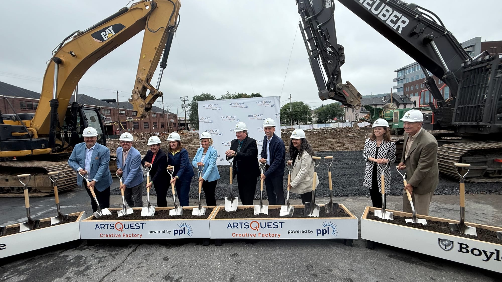 ArtsQuest held its groundbreaking ceremony to celebrate the start of construction of the ArtsQuest Creative Factory powered b