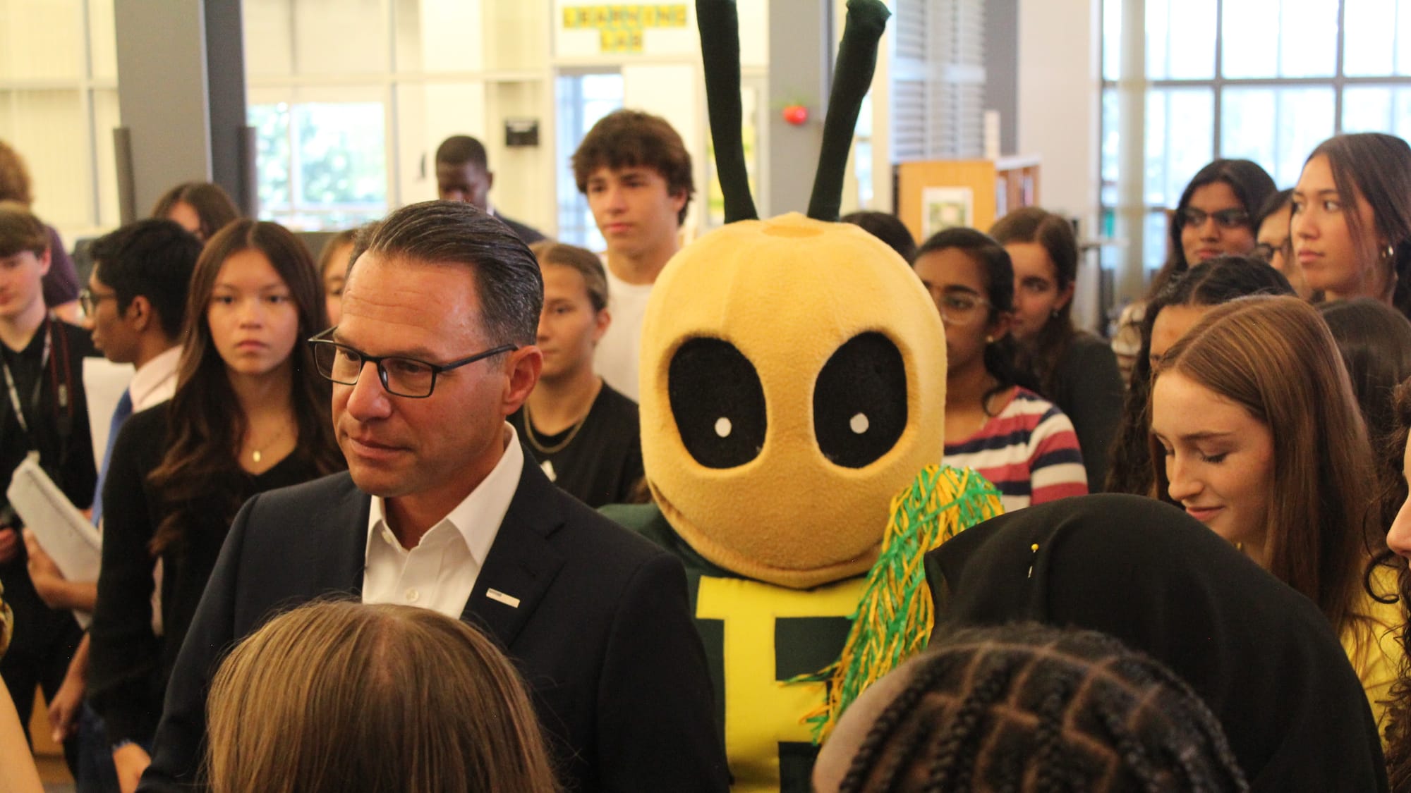 Governor Josh Shapiro visited Emmaus High School on Thursday.