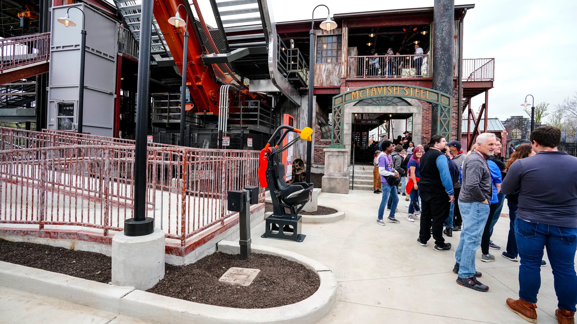Dorney Park & Wildwater Kingdom held a ribbon-cutting ceremony Wednesday for Iron Menace, the Northeast's first-ever "dive" r