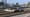 Two cars ramming each other in the Allentown Fair's demolition derby