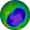 In this false-color image, the blue and purple show the hole in Earth's protective ozone layer over Antarctica on Oct. 5. Earth's ozone layer is slowly but noticeably healing.