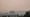 Facing west, the horizon just fades into smoke.